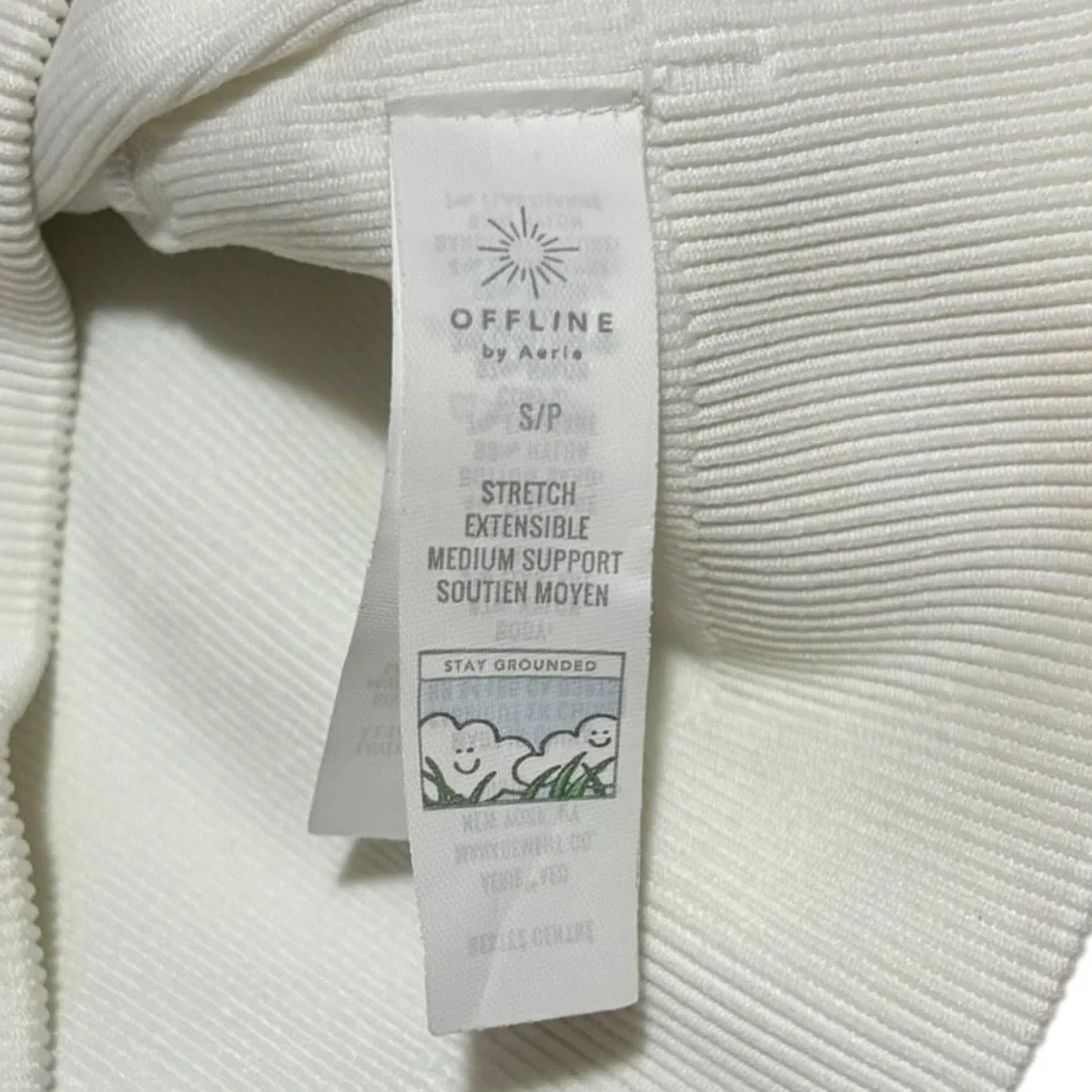 Aerie Women's White and Blue spor bra - Picture 4 of 5